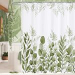 Ombre Leaves Shower Curtain