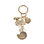 Simulated Pearl and Sea Life Icon Bag Charm