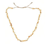 Semi-Precious Aventurine and Mixed Beading Adjustable 28 Inch Necklace