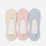 3-Pack Laser Cut Footlets in Mulit Pink