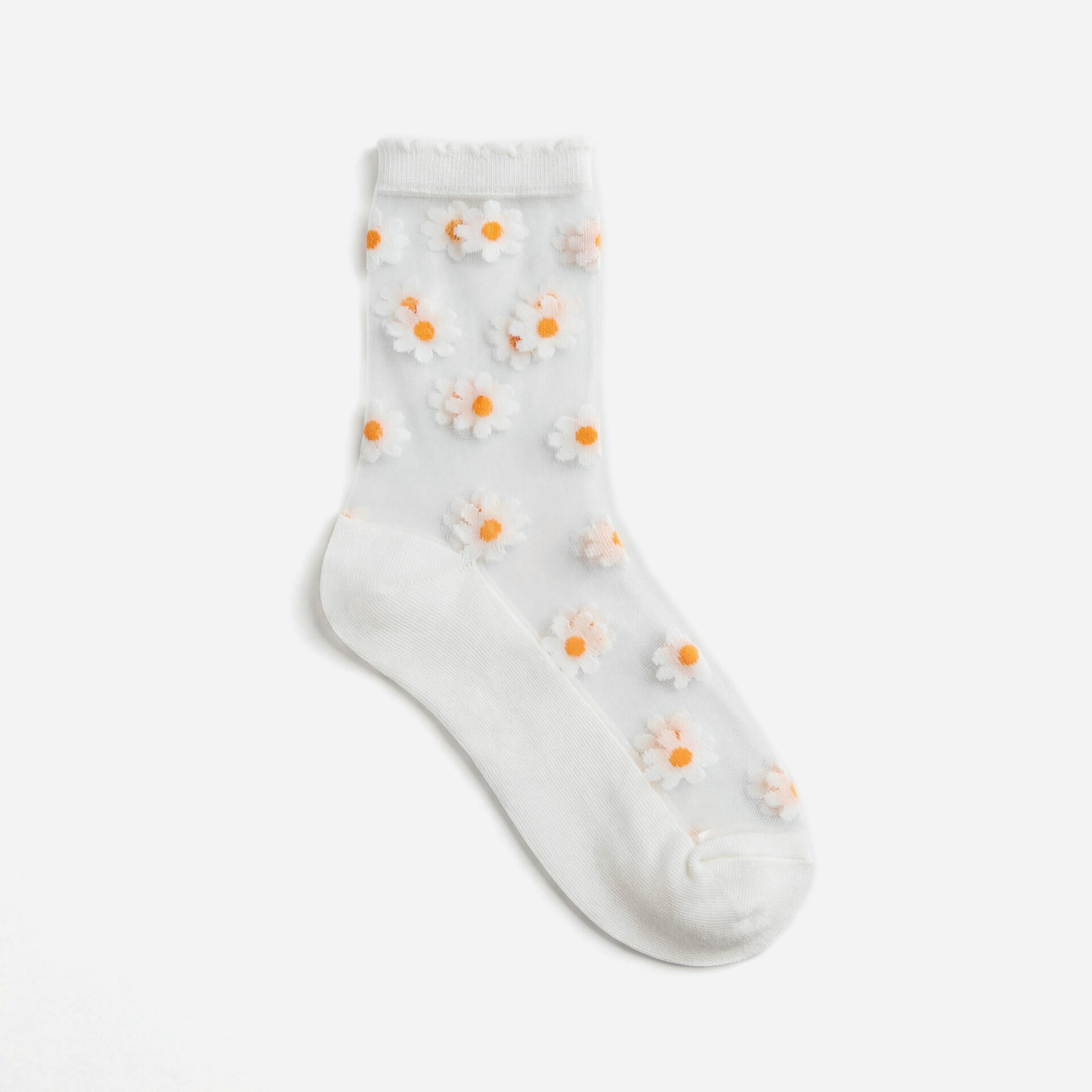 玻璃丝花朵袜-1