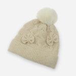 Kids Bow Pom Pom Beanie