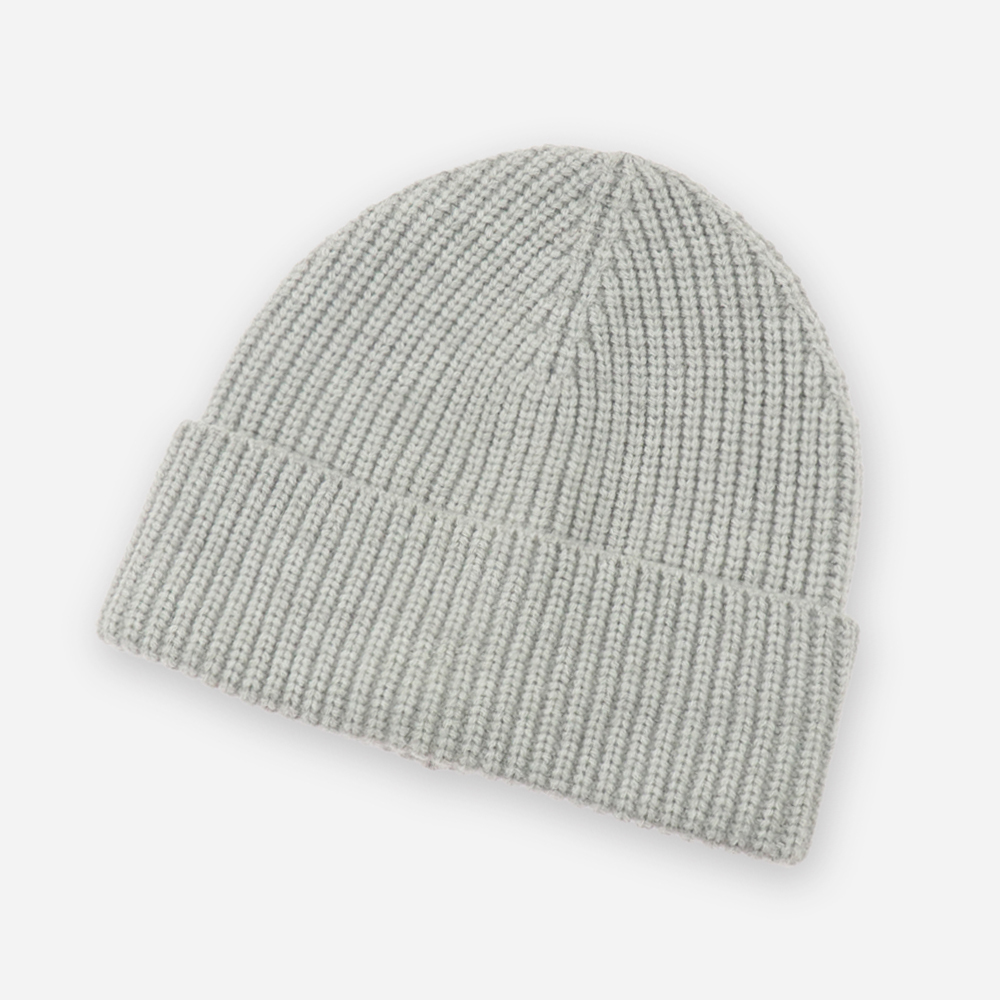 1 Simple Ribbed Knit Cuffed Beanie - Image 1