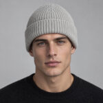 Simple Ribbed Knit Cuffed Beanie - Image 2