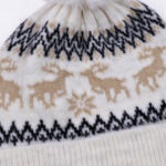 Christmas Deer Pompon Beanie And Gloves Set - Image 5
