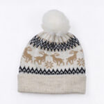 Christmas Deer Pompon Beanie And Gloves Set - Image 3