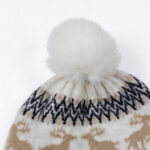 Christmas Deer Pompon Beanie And Gloves Set - Image 4