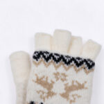 Christmas Deer Pompon Beanie And Gloves Set - Image 8