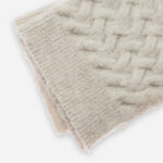Knit Beanie and Scarf Set (Heather Gray/Oat Beige) - Image 8