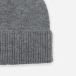 Heather Grey Cuffed Knit Beanie - Image 6