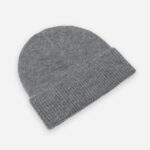 Heather Grey Cuffed Knit Beanie - Image 4