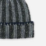 Marled Striped Ribbed Cuffed Beanie - Image 6